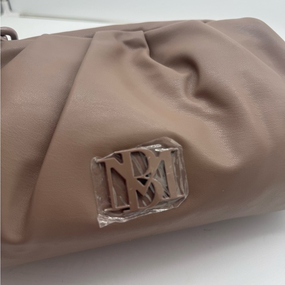 BADGLEY MISCHKARuched Convertible Clutch Taupe in color